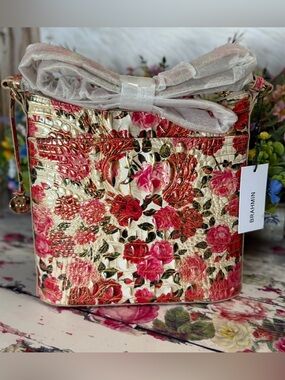 BRAHMIN KATHERINE KATIE ROMANTIC ROSES NWT GORGEOUS